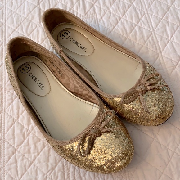 Cherokee Sparkle Glitter Bow Ballet Flat